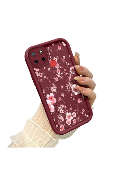 CHICASELUX حافظة زهرة الكرز الأنيقة المتوافقة مع Realme C25/C25S/C12، حافظة F...