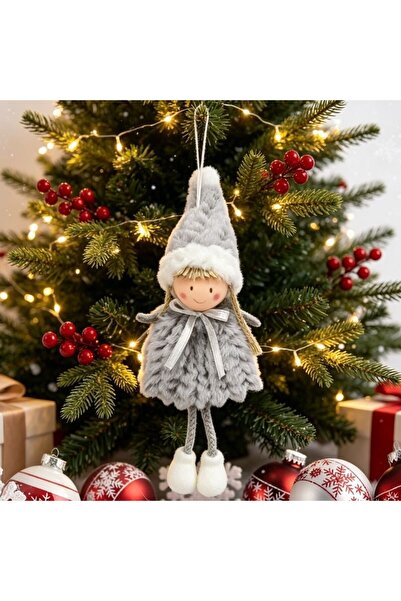 idei Christmas product, decorative boy-girl pendant with movable legs 22cm, C...