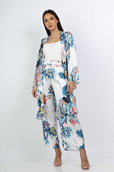Nichii Floral Cardigan with Long Sleeves