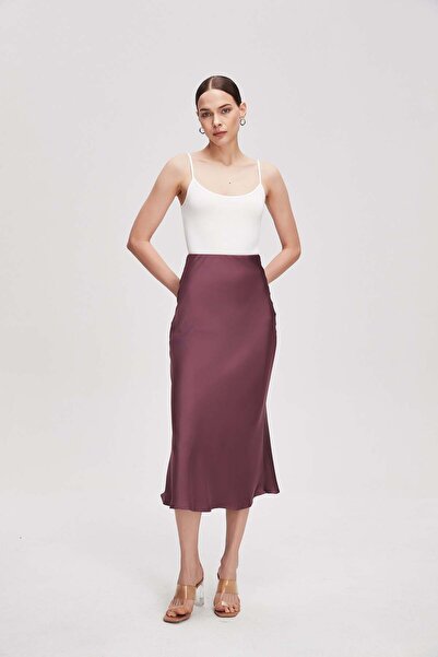 Livia Women's Midi Plain Skirt