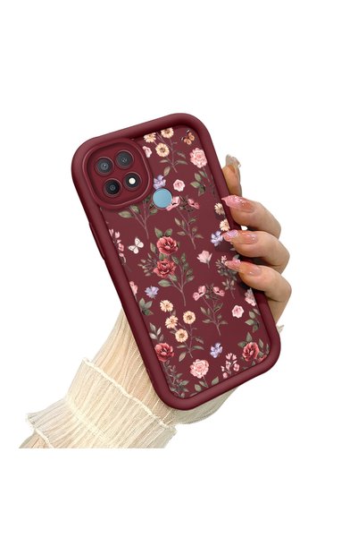 CHICASELUX Oppo A15/A15S Compatible Retro Wildflower Butterfly Case, Elevated...