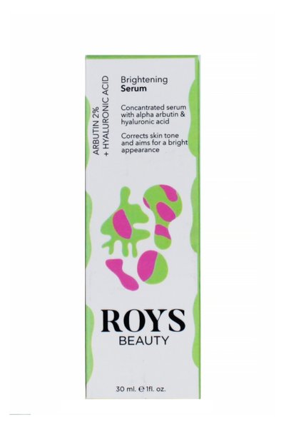 ROYS beauty سيروم تفتيح البشرة أربوتين 2% + حمض الهيالورونيك 30 مل