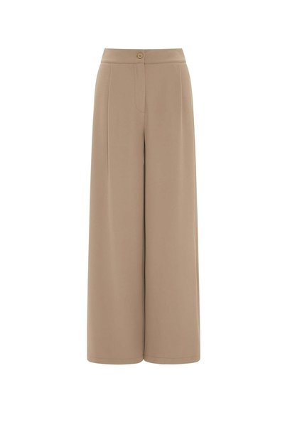Livia Women's Wide-Leg Plain Trousers