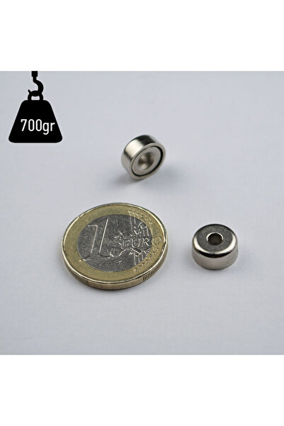 Magnitech Μαγνήτης Νεοδυμίου Βάθους Φ10x4.5x3mm με Κωνική Οπή, Δύναμη Έλξης 1...