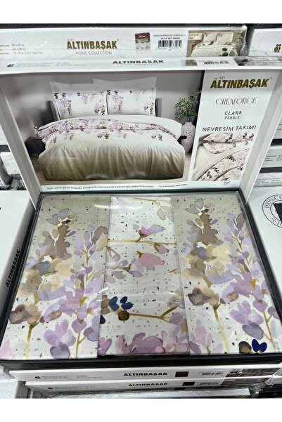 Altınbaşak Clara Pebble Creaforce %100 Pamuklu Çift Kişilik