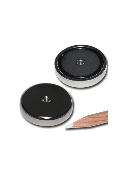 Magnitech Μαγνητική Βάση Φ32x7mm με Εσωτερικό Σπείρωμα M4, Φερρίτης, Δύναμη Έ...