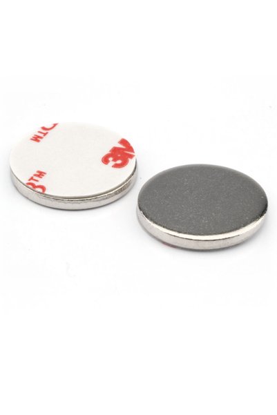 Magnitech Μεταλλικός Δίσκος Φ18x2mm Γαλβανιζέ Αυτοκόλλητος