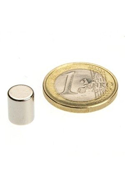 Magnitech Κυλινδρικός Μαγνήτης Φ8x10mm Νεοδυμίου Δύναμη Έλξης 1.6kg