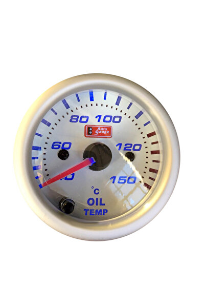 Auto Gauge Μετρητής Θερμοκρασίας Λαδιού Λευκός 52mm Με 7 Χρώματα (CAR0000635)
