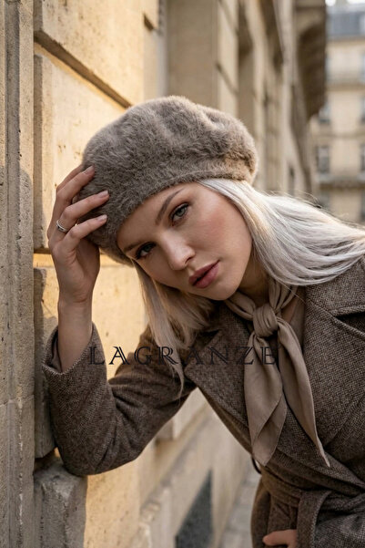 LAGRANZE Kadın Parisienne Model Peluş RESSAM Bere