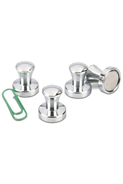 Magnitech Μαγνήτης Γραφείου Μεταλλικός Φ12x16mm Νεοδυμίου Δύναμη Έλξης 1.6kg