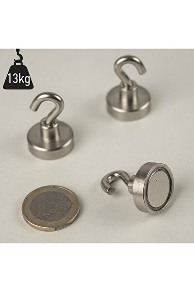 Magnitech Μαγνητικός Γάντζος Βάσης Φ20x6mm x M4 Νεοδυμίου Δύναμη Έλξης 13kg