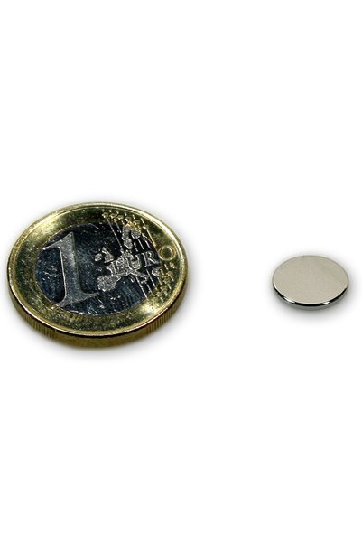Magnitech Μαγνήτης Δίσκος Φ10x0.6mm Νεοδυμίου Δύναμη Έλξης 350gr