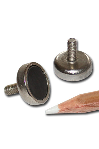 Magnitech Μαγνητική Ράβδος Ποδιού Φ16x5mm x M4 Φερρίτης Δύναμη Έλξης 1.8kg