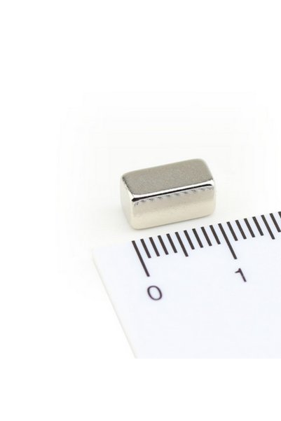 Magnitech Ορθογώνιος Μαγνήτης Νεοδυμίου 10x5x5mm Δύναμη Έλξης 1.6kg