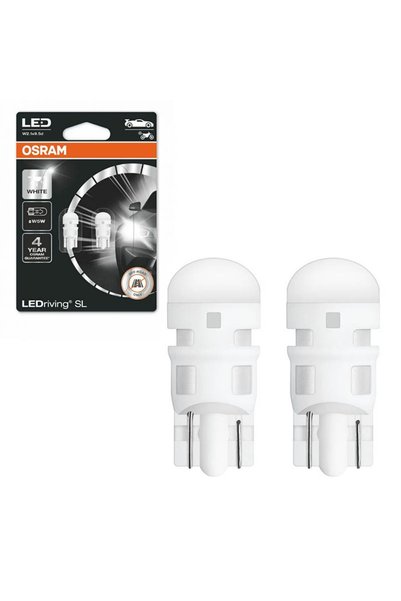 Osram Λάμπες LED T10 12 βολτ 1 βατ Λευκό 6000K 2825DWP-02B 2 Τεμάχια (CAR0018...