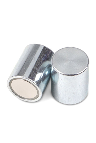 Magnitech Μαγνητικός Κύλινδρος Βάσης Φ20x25mm από Νεοδύμιο, Δύναμη Έλξης 13k