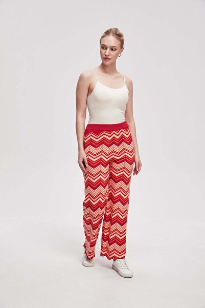 Livia Women's Wide-Leg Patterned Trousers