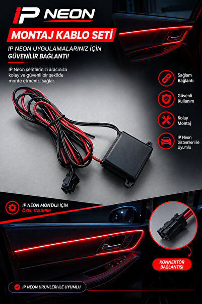 Sviesa İp Neon Röle Araç İçi LED Neon Şerit Bağlantı Kablosu
