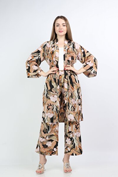 Nichii Floral Cardigan with Long Sleeves