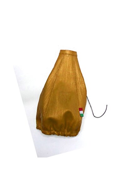 Simoni Racing Φούσκα λεβιέ ταχυτήτων 140mm δερμάτινη κίτρινη - 1 τεμάχιο.