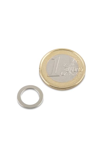 Magnitech Μαγνήτης Νεοδυμίου τύπου ροδέλας Φ13x1x9mm Δύναμη έλξης μέσω οπής 5...