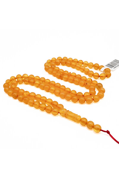 Generic Brand Baltic Amber Rosary – 102 Beads,6mm Round Tasbih 13g