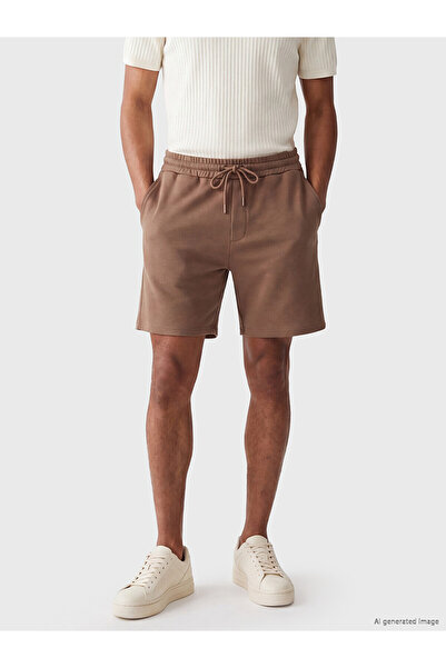 LC Waikiki Lcw Vision Brown Regular Fit Soft Touch Men's Shorts