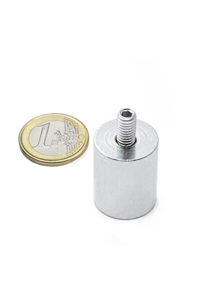 Magnitech Μαγνήτης Κυλινδρικού Πέλματος Φ20x25mm x M6 Ράβδος Νεοδυμίου Δύναμη...