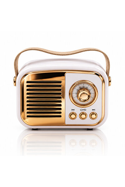 ARVALE Retro Tasarım Bluetooth Hoparlörlü Radyo – Taşınabilir Kablosuz Müzik ...