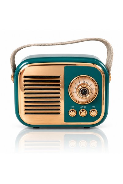 ARVALE Retro Tasarım Bluetooth Hoparlörlü Radyo – Taşınabilir Kablosuz Müzik ...