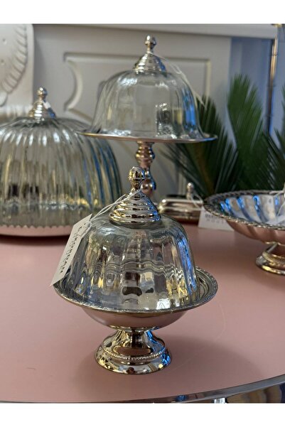 Dekordan House Optik Cam Kapaklı Ayaklı Servis Standı