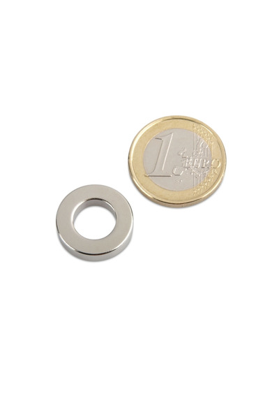 Magnitech Δακτυλιοειδής Μαγνήτης Νεοδυμίου Φ18x4x10mm με Οπή, Δύναμη Έλξης 4.4kg