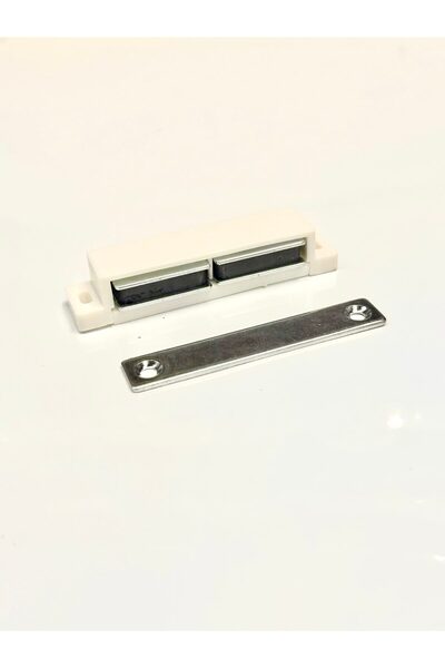 Magnitech Μαγνήτης Πόρτας Επίπλων Λευκός 70x15.8x13.3mm Φερρίτης 2.4kg