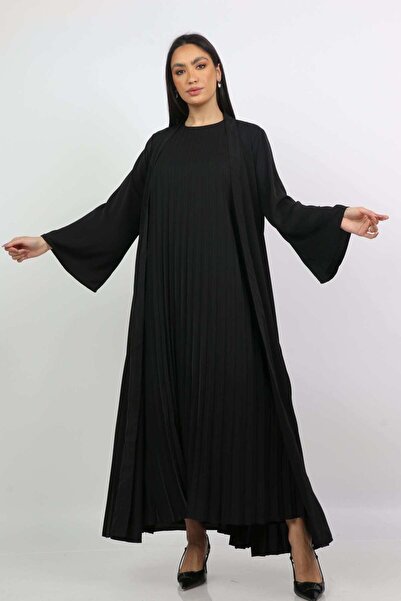 Nichii Cardigan with Long Sleeves, Pleats