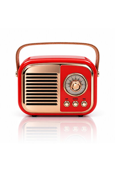 ARVALE Retro Tasarım Bluetooth Hoparlörlü Radyo – Taşınabilir Kablosuz Müzik ...