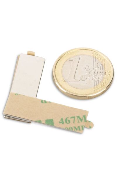 Magnitech Ορθογώνιος Μαγνήτης Νεοδυμίου 30x10x2mm Αυτοκόλλητος, Δύναμη Έλξης ...