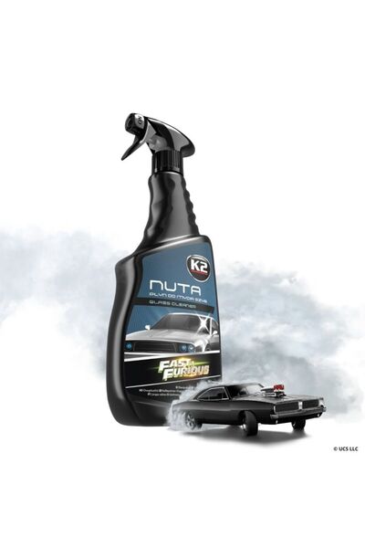 K2 Solutie curatare geamuri si sticla, Nuta Fast & Furious Edition, 750 ml, miros placut, evaporare rapida fara urme