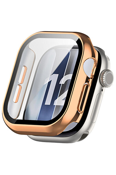 Nezih Case Apple Watch Seri 12 42mm Uyumlu Shine Parlak Ekran ve Kasa Koruyucu