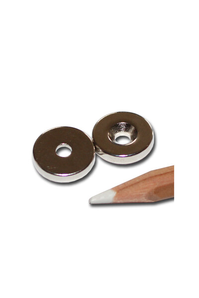 Magnitech Μαγνήτης Δίσκος Φ14x3x3.5mm με Εσοχή, Νεοδύμιο Νότιας Πλευράς, Δύνα...