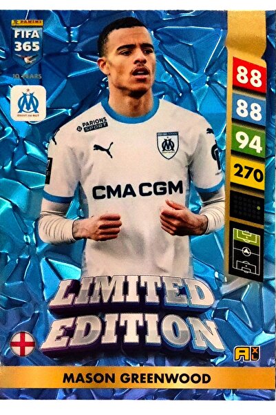 Panini Fıfa 365 Adrenalyn XL 2025 Mason Greenwood Limited Edition Futbolcu Kartı