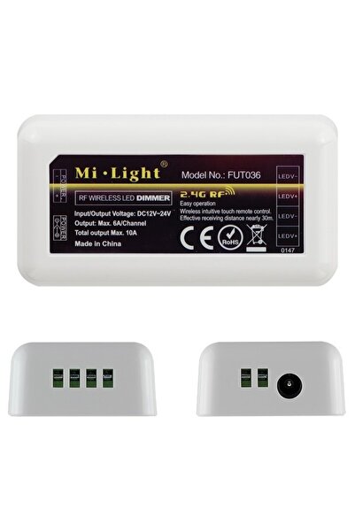 Avide Ταινία LED 12-24V 120W Ρυθμιστής Έντασης Ελεγκτής 4 Ζωνών