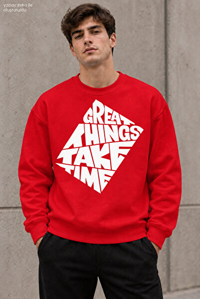 caddekombin Men's Black Geometric Lettering Printed Crew Neck Casual Regular ...