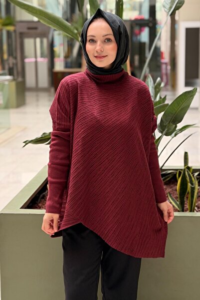 Ghisa Balıkçı Yaka Yarasa Kol Triko Tunik