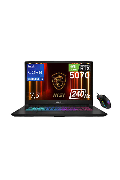 MSI Katana 17 HX B14WGK-048XTR i9-14900HX 16GB 512GB SSD RTX5070 17.3" 240Hz ...
