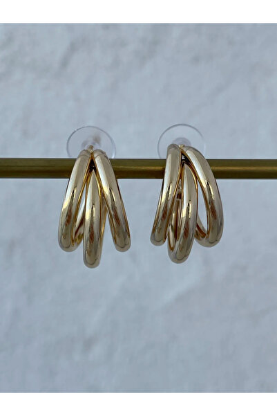 Luparadis Special Series Small Size Triple Hoop Gold Earrings