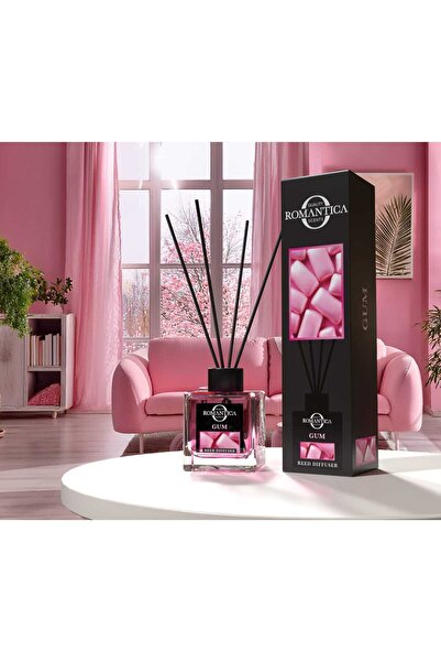 Romantica Parfum de cameră Romantica, cu bețisoare, Bubble Gum, 100ml