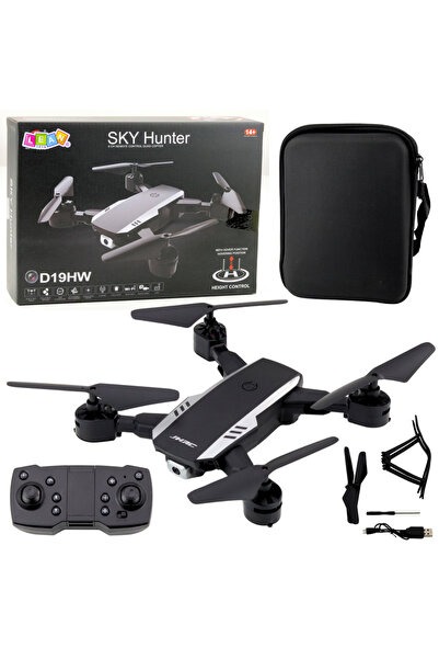LEAN Dronă Sky Hunter D19HW cu cameră FVP, telecomandă Wi-Fi și husă cu supor...