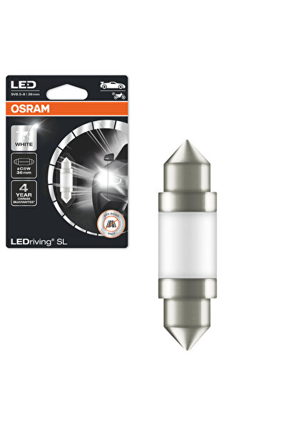 Osram Λάμπα LED Σωληνωτή 36mm C5W SV8.5-8 12 βολτ 0.6 βατ 6000K 6418DWP-01B 1...