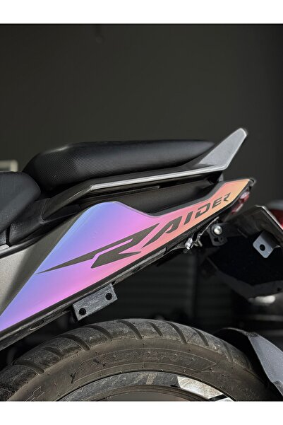 Banxtre TVS Raider 125 için Arka Sele Raider Yazıklı Kaplama Sticker Seti (Sa...